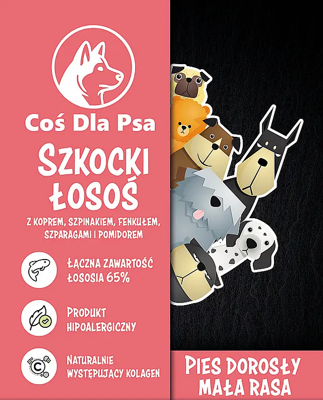 Karma dla psa Superfood z lososiem dla psa malej rasy